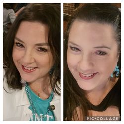 Visage Salon & Day Spa - These pictures are 4 weeks apart