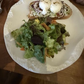Parallel 37 - Avocado toast with 2 poached eggs and a small salad. Delicious - New American Near Me - San Francisco, California Parallel 37 - Avocado toast with 2 poached eggs and a small salad. Delicious - New American Near Me - San Francisco, California