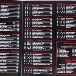 Jade Palace China Buffet - Menu