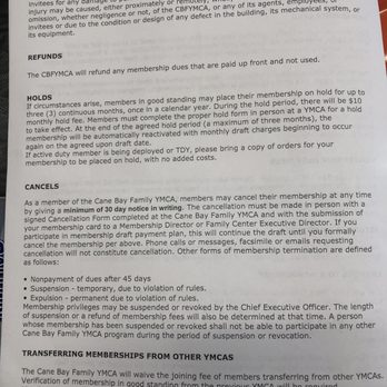 Cane Bay Family YMCA - Membership Policies & Code of Conduct  Pg. 2 - Gyms Near Me - Summerville, South Carolina