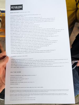 Menu photo 6 Republique Los Angeles, CA Menu photo 6 Republique Los Angeles, CA