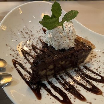 Z'Tejas - THIS is the reason we drove 30 minutes to eat here! The Ancho Fudge Pie is absolutely delicious. It's like a warm, fudgy walnut brownie. - Tex-Mex Near Me - Chandler, Arizona