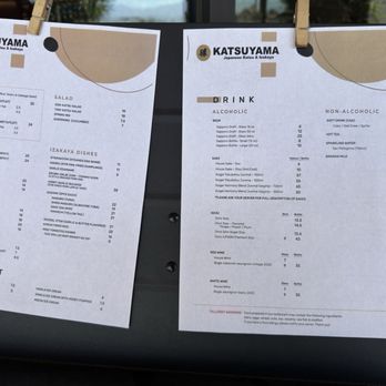 Katsuyama - Menu - Izakaya Near Me - Palm Desert, California Katsuyama - Menu - Izakaya Near Me - Palm Desert, California