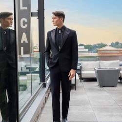 Rex Formal Wear - Black Western Tuxedo called The Dutton.