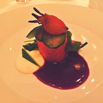 Per Se - Tasting menu item 3: confit fillet of sea trout (my favorite) - French Near Me - New York, New York