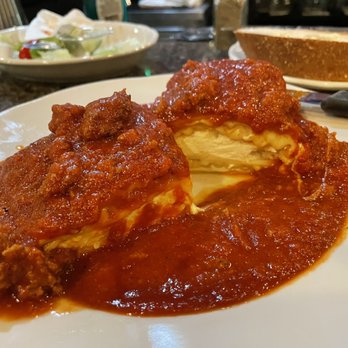 Agostino's - Lasagna with a pile of Ricotta in the middle. - Italian Near Me - Natick, Massachusetts