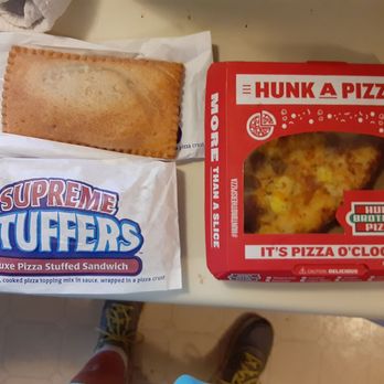 Valero - Stuffed pockets and a chunk of Hunts Brothers pizza! - Gas Stations Near Me - Enid, Oklahoma Valero - Stuffed pockets and a chunk of Hunts Brothers pizza! - Gas Stations Near Me - Enid, Oklahoma