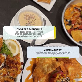 YROC Coastal Bar & Grill - Oysters bienville ,ahi tuna tower - Seafood Near Me - Gloucester Point, Virginia YROC Coastal Bar & Grill - Oysters bienville ,ahi tuna tower - Seafood Near Me - Gloucester Point, Virginia