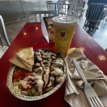 The Halal Guys - Small Combo Platter - Mediterranean Near Me - Southlake, Texas