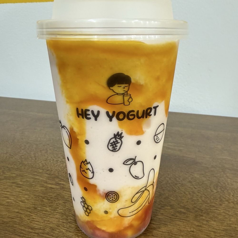 Hey Yogurt - Mango + Strawberry = so yummy - Desserts Near Me - Suwanee, Georgia Hey Yogurt - Mango + Strawberry = so yummy - Desserts Near Me - Suwanee, Georgia