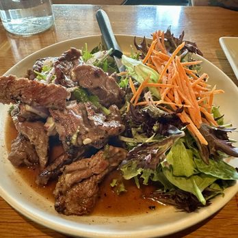 Thai By Trio - SPICY RIB-EYE SALAD was not spicy at all, but delish! - Thai Near Me - Los Angeles, California Thai By Trio - SPICY RIB-EYE SALAD was not spicy at all, but delish! - Thai Near Me - Los Angeles, California