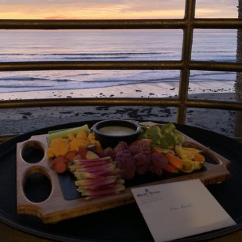 Pacific Terrace Hotel - Great view and some fresh beautiful veggies - San Diego, CA