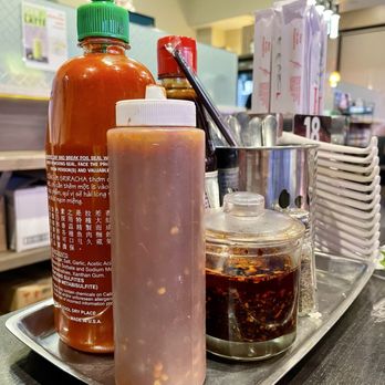 Simply Pho - Sauces. Their home made chili oil is delicious and you can purchase a jar. - Vietnamese Near Me - Lake Forest, California Simply Pho - Sauces. Their home made chili oil is delicious and you can purchase a jar. - Vietnamese Near Me - Lake Forest, California