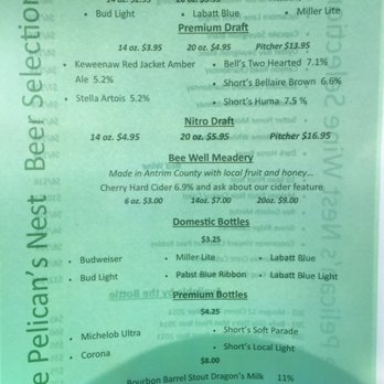 The Nest - Drink menu - Sports Bars Near Me - Bellaire, Michigan The Nest - Drink menu - Sports Bars Near Me - Bellaire, Michigan