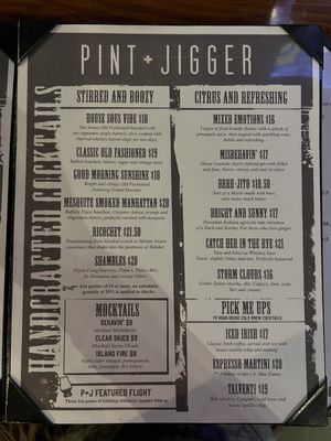 Menu photo 3 Pint + Jigger Honolulu, HI Menu photo 3 Pint + Jigger Honolulu, HI
