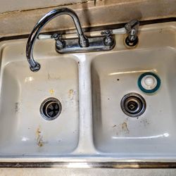 Grace Works Housecleaning - Before kitchen sink cleaning