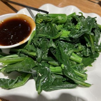 Hong Kong Bistro - Yu Choy with Oyster Sauce - Cantonese Near Me - Seattle, Washington Hong Kong Bistro - Yu Choy with Oyster Sauce - Cantonese Near Me - Seattle, Washington