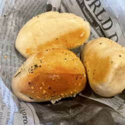Complementary freshly baked bread. Excellent.