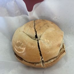 Full plain bagel