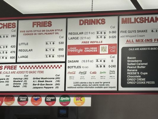 Menu photo 1 Five Guys York, PA