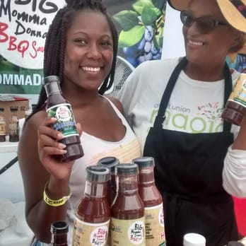 Big Momma Donna's BBQ Sauce - two women holding bottles of bbq sauce - Barbeque Near Me Big Momma Donna's BBQ Sauce - two women holding bottles of bbq sauce - Barbeque Near Me