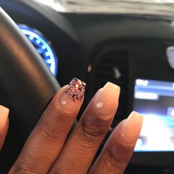 Super Nail - Ok they're all polished and looking amazing. I will eat the glitter color on all nails next time. It's very pretty