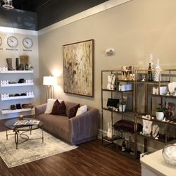 Clothology:135 - Enjoy our lounge area while friends are shopping and trying on clothes! It's always fun to have a friends input!