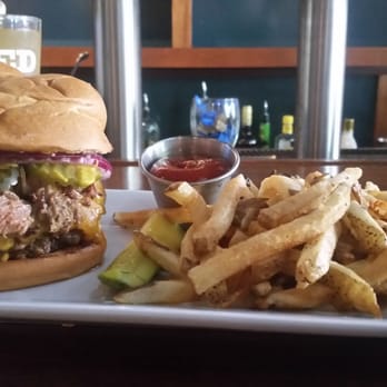 The Fork n Cork - The Kyle Style Burger from Fork N Cork. - New American Near Me - Wilmington, North Carolina
