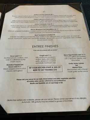 Menu photo 4 The View Oceanside Grill Nanaimo, BC