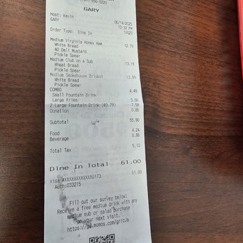 Firehouse Subs - Copy of receipt. - Fast Food Near Me - Palm Springs, California Firehouse Subs - Copy of receipt. - Fast Food Near Me - Palm Springs, California