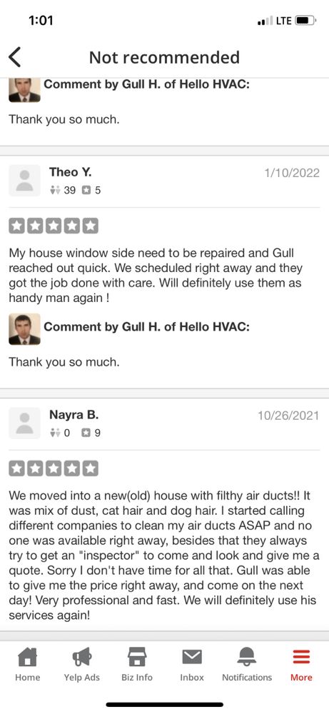 Slide of Hello HVAC