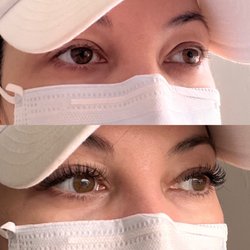 Before/after classic cat eye length 9-11. Victoria is the best!