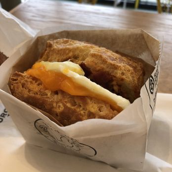 Bird Bird Biscuit - Bird bird bacon biscuit sandwich: Biscuit, egg, bacon, cheddar cheese, and in house chipotle mayo. - Breakfast & Brunch Near Me - Austin, Texas