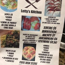 Park View Market - This is what they've got cookin inside! Try the Gorditas! They're amazing.