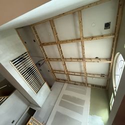Premier Property Developers - Framing of coffered ceiling