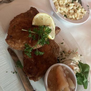 The Bavarian Chef - 2 chops w/ homemade apple sauce - German Near Me - Madison, Virginia The Bavarian Chef - 2 chops w/ homemade apple sauce - German Near Me - Madison, Virginia