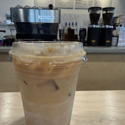 Iced vanilla latte Iced vanilla latte