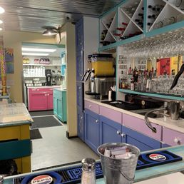 Nice and clean kitchen and bar area. Nice and clean kitchen and bar area.