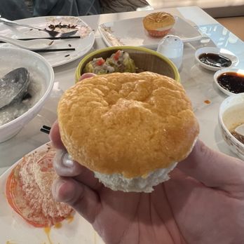 D Cuisine - Baked Creamy Egg Yolk Bun $6.95 - Dim Sum Near Me - Westmont, Illinois