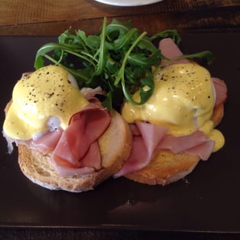 Angels Cafe - Eggs Benedict , beautifully presented and perfect poached eggs and the flavours- AMAZING !! - Coffee & Tea Near Me - Glen Osmond, SA