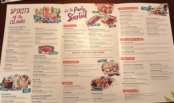 Menu photo 2 Bahama Breeze Fort Myers, FL