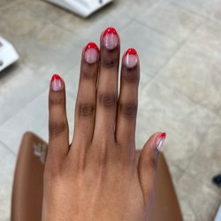 Nail Salon Near Me - red french tip nails