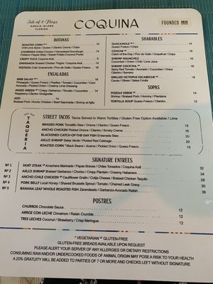 Menu photo 7 Coquina Fernandina Beach, FL Menu photo 7 Coquina Fernandina Beach, FL