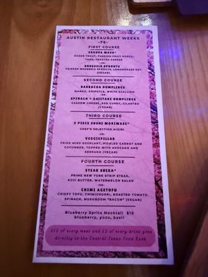 Menu photo 2 Lucky Robot Restaurant Austin, TX