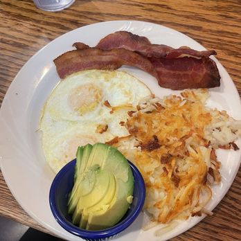 Mountain Home Cafe - 2 Two Eggs Breakfast* with avocado - American Near Me - Estes Park, Colorado Mountain Home Cafe - 2 Two Eggs Breakfast* with avocado - American Near Me - Estes Park, Colorado