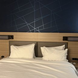 This a picture of the bed, which was very comfortable.