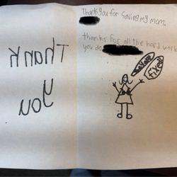 Brian K Brzowski , MD FACS - Brzowski Plastic Surgery - Thank you note from child of a patient.
