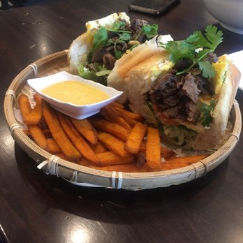 Pho Box - Sandwich with Yam fries and added egg - Vietnamese Near Me - Renton, Washington Pho Box - Sandwich with Yam fries and added egg - Vietnamese Near Me - Renton, Washington