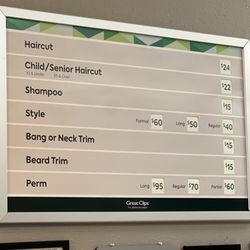 Great Clips - Millbrae - Price update
