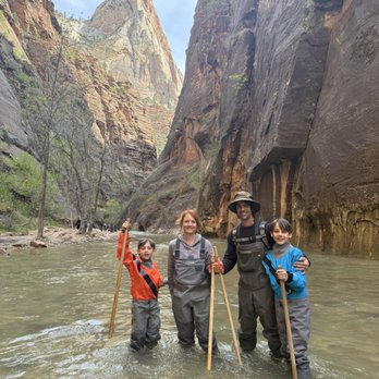 Zion Guru - Family in The Narrows. - Bike Rentals Near Me - Springdale, Utah Zion Guru - Family in The Narrows. - Bike Rentals Near Me - Springdale, Utah